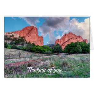 Gateway Rocks Garden Of Gods Thinking Of You Card