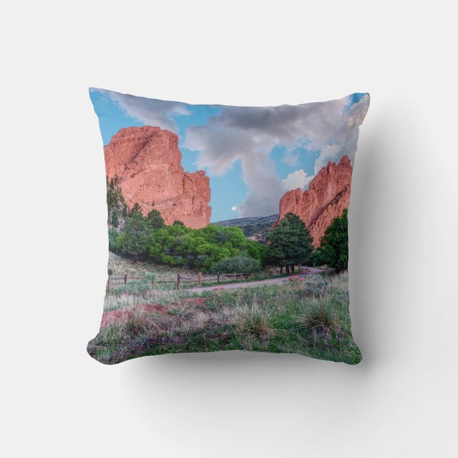 Gateway Rocks Garden Of The Gods Pillow (Front)