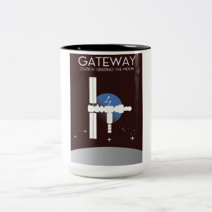 Gateway - Station orbiting the moon Two-Tone Coffee Mug