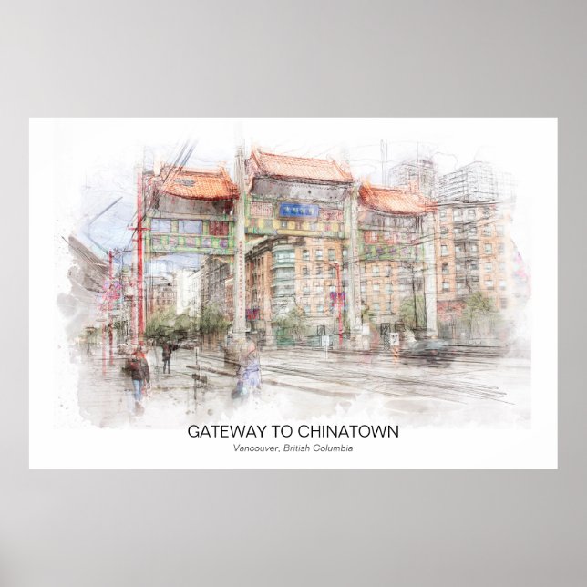 Gateway to Chinatown Vancouver ID711 Poster (Front)