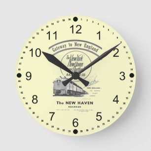 Gateway to New England,New Haven Railroad Round Clock