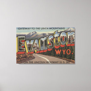 Gateway to the Uinta Mountains - Evanston, WY Canvas Print