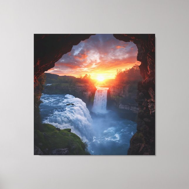 Gateway to the Wild – Adventure Landscape Photogra Canvas Print (Front)