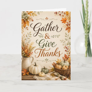 Gather and Give Thanks Card