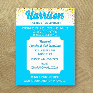 Gather! Family Reunion Invitation Postcard