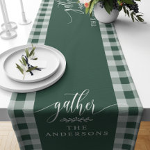 Gather Green Buffalo Check Fall Thanksgiving