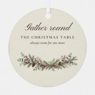 Gather Round the Christmas Table Ornament