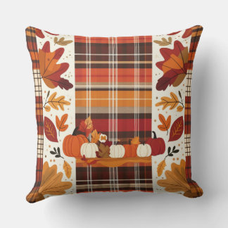 Gather 'Round the Plaid Cushion