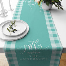 Gather Teal Buffalo Check Fall Thanksgiving