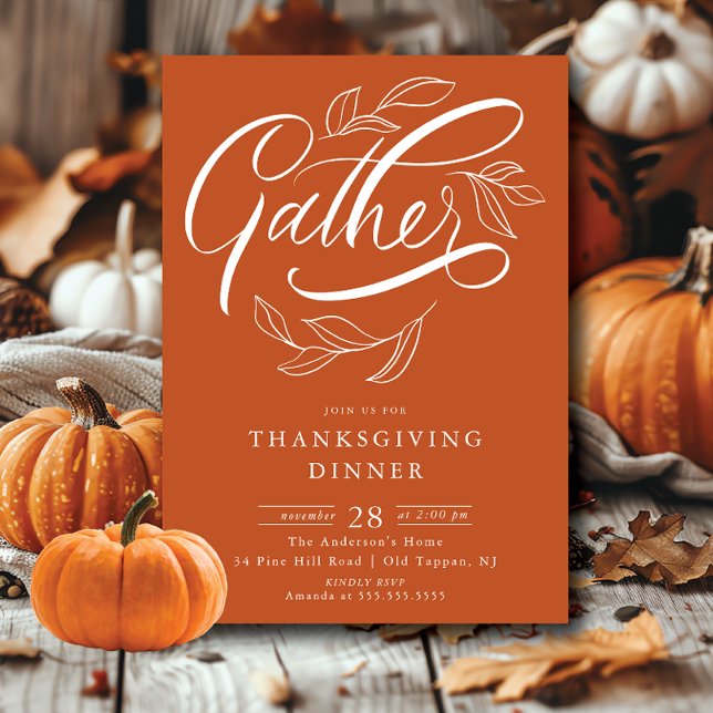 Gather Thanksgiving Dinner Invitation (Creator Uploaded)