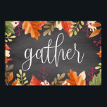 Gather Thanksgiving Fall Thankful Holiday Poster<br><div class="desc">Thanksgiving poster to show!</div>