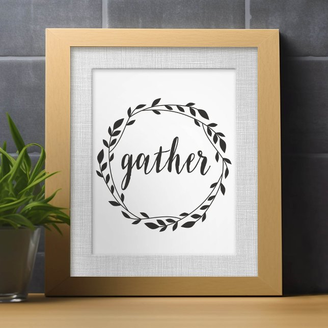 Gather - Thanksgiving Print (Small poster)