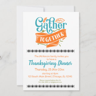 Gather together invitation