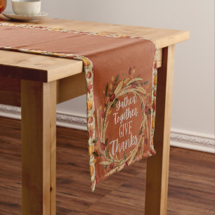 Gather Together Thanksgiving Table Runner