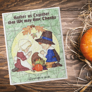 Gather Us Together Pilgrim Jigsaw Puzzle
