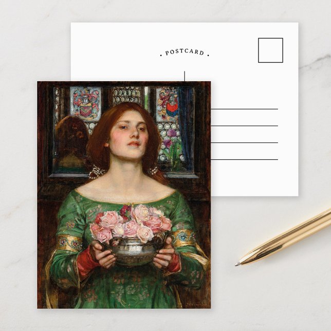 Gather Ye Rosebuds | John William Waterhouse Postcard (Creator Uploaded)