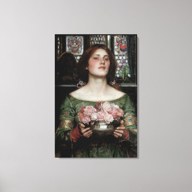 Gather Ye Rosebuds While Ye May Canvas Print (Front)