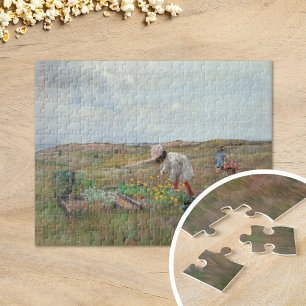 Gathering Flowers   William Merritt Chase Jigsaw Puzzle