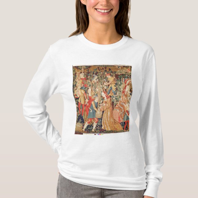 Gathering Grapes, detail of The Grape Harvest T-Shirt (Front)