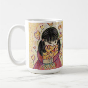 Gathering Love Hearts Art Coffee Cup
