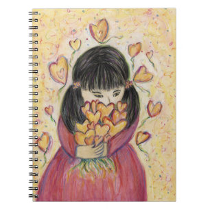Gathering Love Hearts Art Journal Notebook