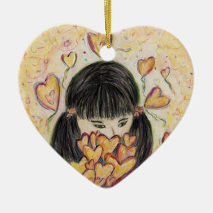 Gathering Love Hearts Holiday Gift Ornament