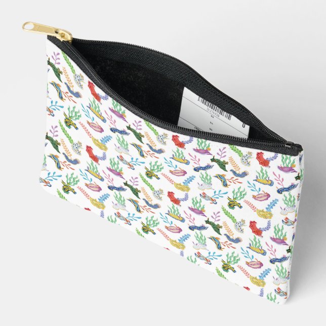 Gathering of Nudibranchs | Ocean Art Design Accessory Pouch (Open)