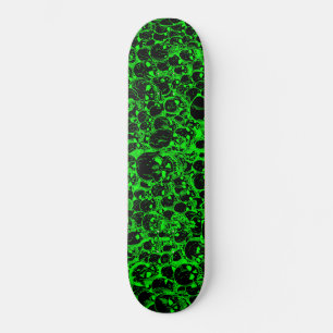 Gathering of Skulls Black and Green Skateboard