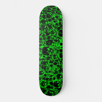 Gathering of Skulls Black and Green Skateboard