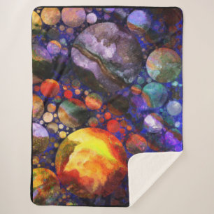 Gathering Of The Planets Sherpa Blanket