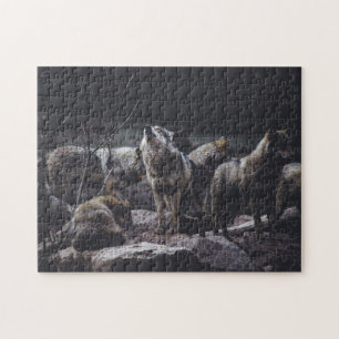 Gathering The Wolf Pack Jigsaw Puzzle