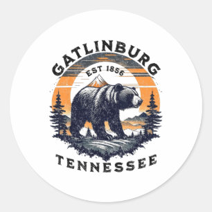 Gatlinburg classic round sticker