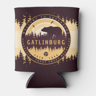 Gatlinburg Tennessee Bear Pine Trees Nature Can Cooler