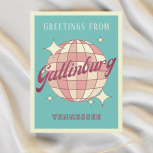 Gatlinburg Tennessee disco Retro Vintage Postcard