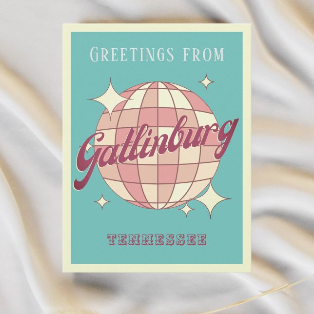 Gatlinburg Tennessee disco Retro Vintage Postcard (Creator Uploaded)