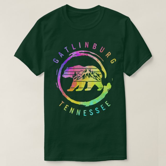 Gatlinburg Tennessee Great Smoky Mountains Bear So T-Shirt (Design Front)