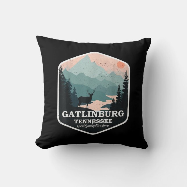 Gatlinburg Tennessee Great Smoky Mountains Hiking Cushion (Front)