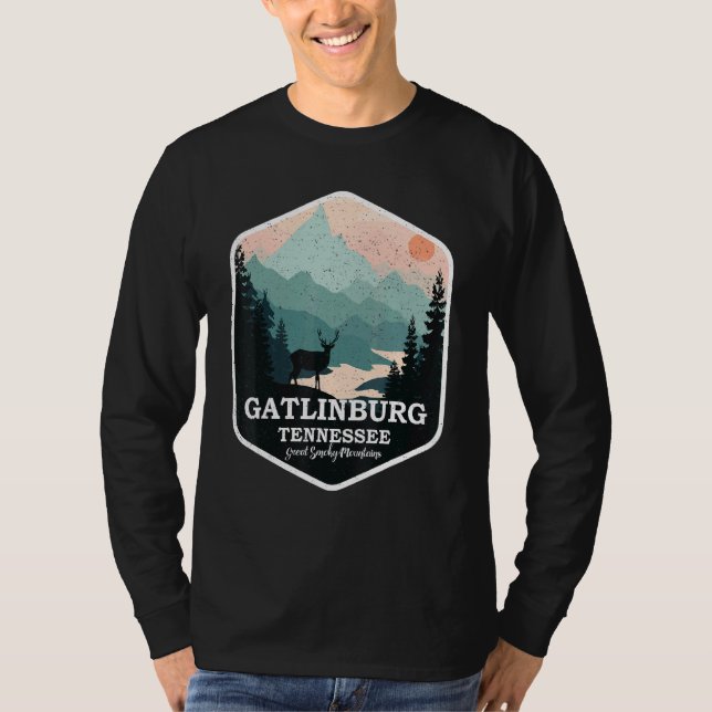 Gatlinburg Tennessee Great Smoky Mountains Hiking  T-Shirt (Front)