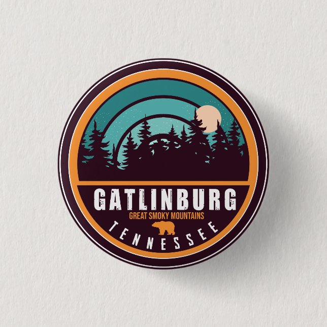Gatlinburg Tennessee Mountains Souvenirs 3 Cm Round Badge (Front)