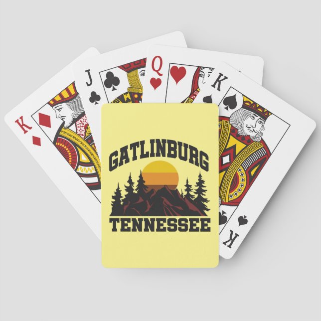 Gatlinburg,Tennessee Playing Cards (Back)