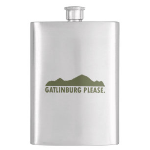 Gatlinburg Tennessee Please Hip Flask
