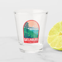 Gatlinburg Tennessee Travel Art Emblem