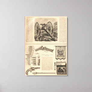 Gatling Gun Company Schuyler, Hartley and Graham Canvas Print