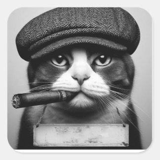 Gato Bolchev Square Sticker