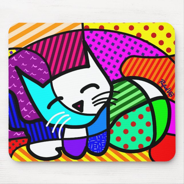 Gato Pop Mouse Pad (Front)