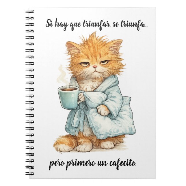 gato triunfador notebook (Front)