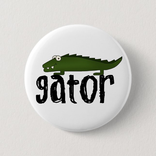 Gator 6 Cm Round Badge (Front)
