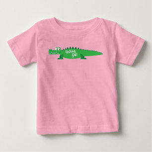 Gator Alligator Crocodile Kids 1st Birthday Party Baby T-Shirt