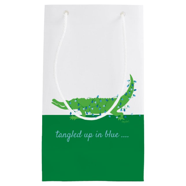 Gator Blues Small Glossy Gift Bag (Front)