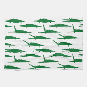 Gator Chomp   Alligator Reptile Tea Towel